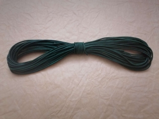 Guľatá koža 2mm - Zelená