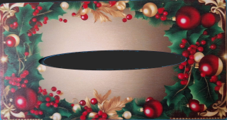 3D kapesníkovník bez dierok  UV tlač 3mm - 23,5x12cm - typ61