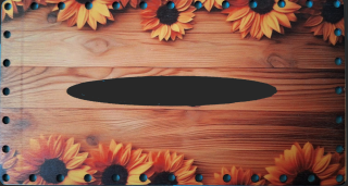3D kapesníkovník s dierkami  UV tlač 3mm - 24,5x13cm - typ30