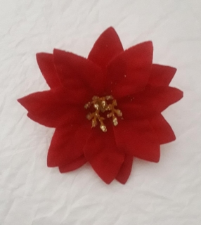 Velúrová vianočná ruža 4cm