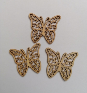 Filigránový výrez motýľ - 4,5 x 4cm