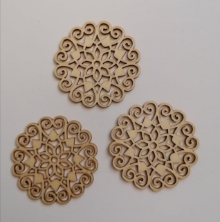 1Filigránový výrez ornament - 4,5cm