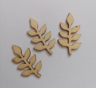 Filigránový výrez lístok - 1,8 x 3,2cm