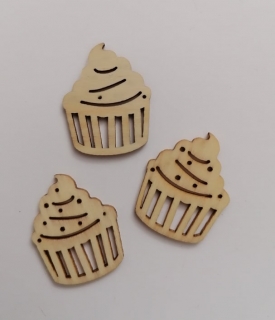 Filigránový výrez mafina - 2,3 x 2,8cm