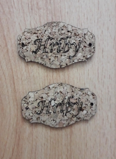 Korkový štítok 50 x 30mm - Hríby