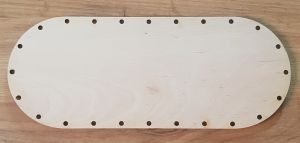 Preglejkové dno na kabelky oválne 3mm - 30x12cm