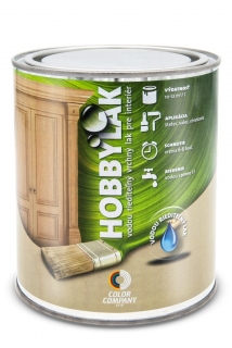 Hobbylak pololesklý 0,7L - interiérový lak na drevo