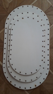 Preglejkové dno oválne 3mm - 28,5x16,5cm (kónická forma)