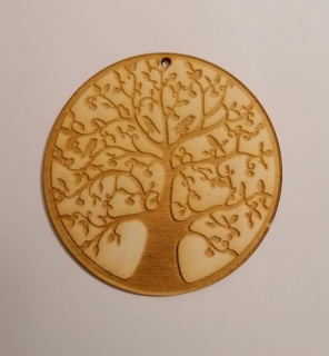 Drevený výrez strom života 8cm 