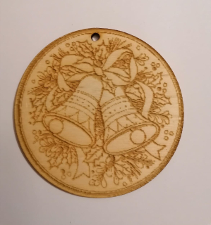 Vianočný guľatý výrez11 - 8cm