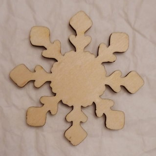 Vianočný výrez vločka15 -  6cm