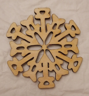 Vianočný výrez vločka17 -  6cm