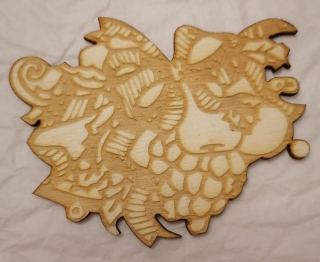 Vianočná ozdoba ovocie -  9x7cm