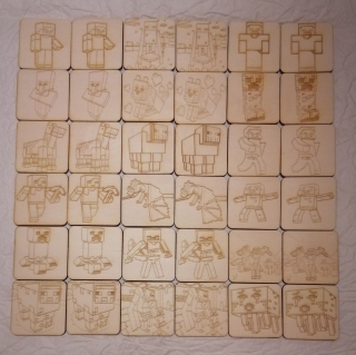 18párové pexeso MINECRAFT