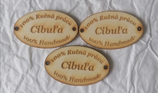 Tabuľka Cibuľa 5x3cm