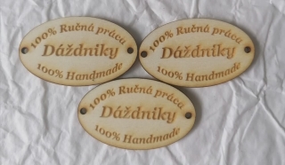 Tabuľka Dáždniky 5x3cm