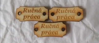 Tabuľka Ručná práca 2,5x1cm