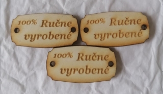 Tabuľka 100% Ručne vyrobené 3,5x1,5cm
