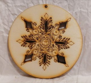 Vianočný guľatý výrez14 - 8cm