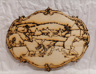 Vianočná ozdoba Mikuláš -  9x7cm