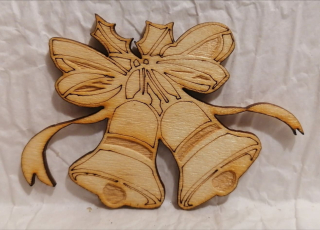 Vianočná ozdoba zvonček3 -  6x9,5cm