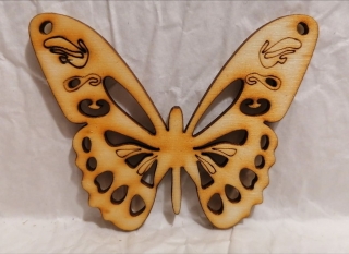 Drevený motýľ4 60x70mm 