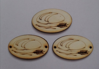 Tabuľka Chlieb2 s dierkami 5x3cm