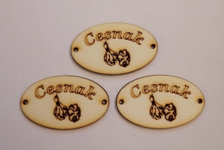 Tabuľka Cesnak 5x3cm