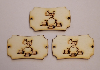 Tabuľka Čaj 5x3cm