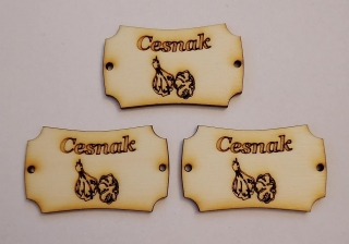 Tabuľka Cesnak 5x3cm