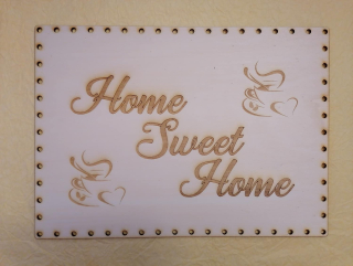 Preglejkové dno na opletanie gravírované obdĺžnik 3mm - 35x25cm HOME
