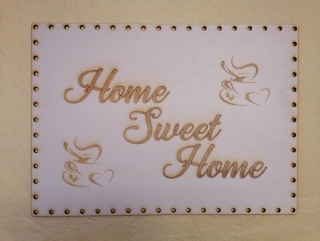 Preglejkové dno na opletanie gravírované obdĺžnik 4mm - 35x25cm HOME