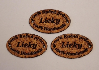 Korkový štítok 50 x 30mm - Lieky