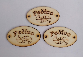Česká tabuľka 5x3cm - Pečivo