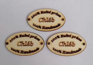 Česká tabuľka 5x3cm - Chléb