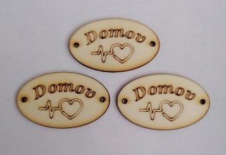 Česká tabuľka 5x3cm - Domov
