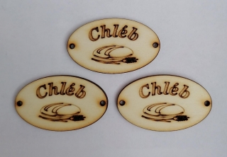 Česká tabuľka 5x3cm - Chléb