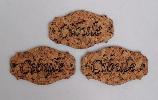 Česká korková tabuľka 5x3cm - Cibule