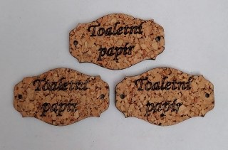 Česká korková tabuľka 5x3cm - Toaletní papír