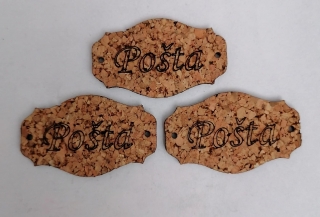 Česká korková tabuľka 5x3cm - Pošta