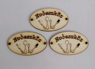 Maďarská tabuľka 5x3cm - Príbor