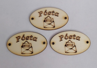 Maďarská tabuľka 5x3cm - Pošta