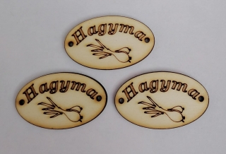 Maďarská tabuľka 5x3cm - Cibuľa