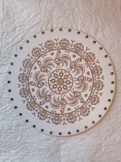Sololitové dno kruh Ľudový motív6 -  20cm