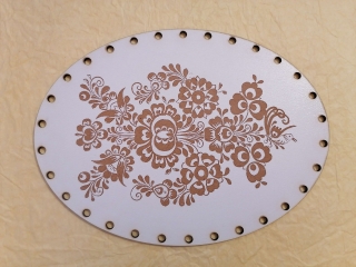 Sololitové dno gravírované elipsa Ornament1 - 33,5x23,5cm