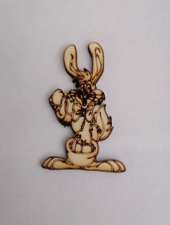 Drevený výrez Zajko1 - 6cm
