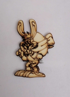 Drevený výrez Zajko4 - 6cm