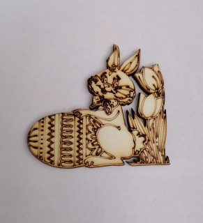 Drevený výrez Zajko11 - 6cm