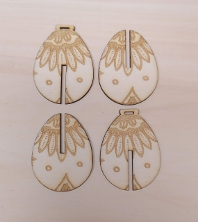 Drevený výrez Veľkonočné vajce 3D - 4