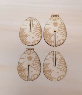 Drevený výrez Veľkonočné vajce 3D - 5